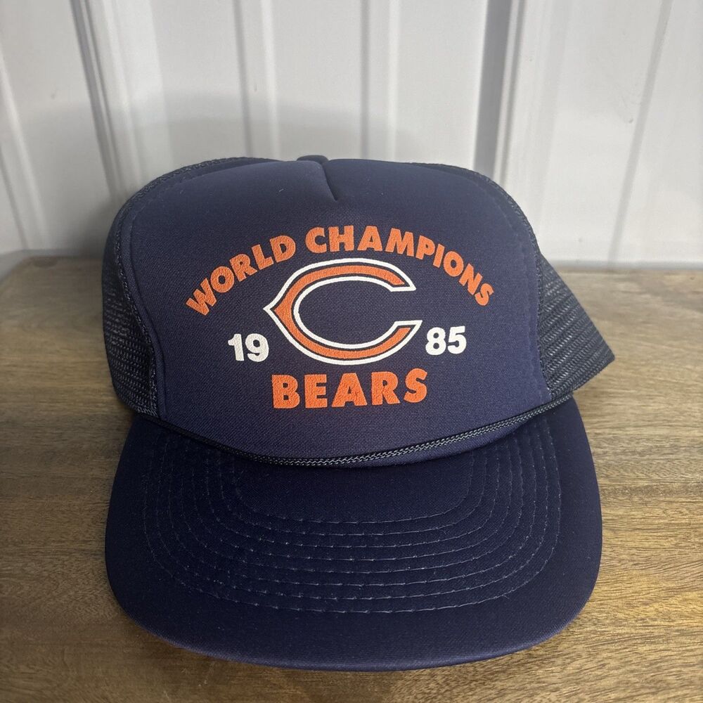Vtg 1985 Chicago Bears World Champion Snapback by Designer Pro New Deadstock